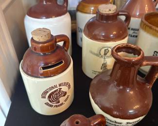 vintage souvenir jugs and crocks