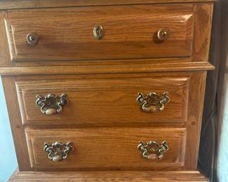 Vintage wooden bedside tables