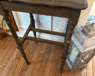 Antique wooden side table