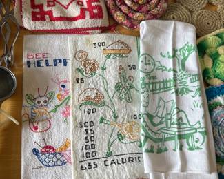 tea towels and decor