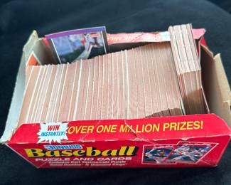 Baseball cards. Thousands in hand