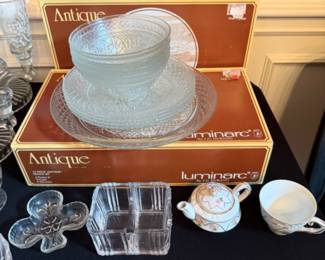 Antique glassware