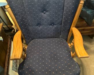 Wood rocker glider