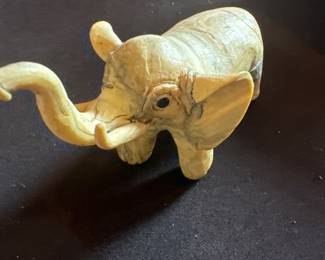 oyster shell elephant figurine