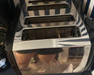 stainless toaster for four slices of bread