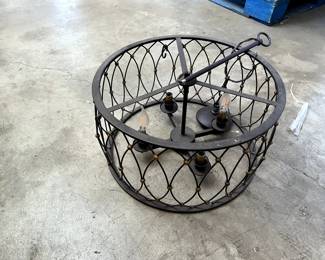metal work light fixture. $10