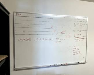 huge white board. $5