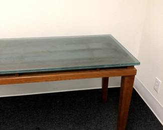 solid maple wood side table. 24 X 72. $200