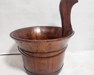 ANTIQUE CHINESE RICE BUCKET