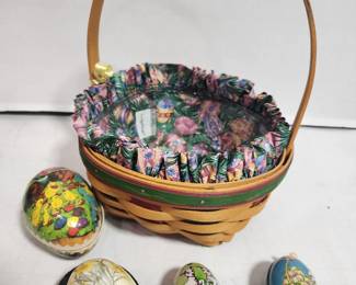 LONGEBERGER BASKET AND EGGS