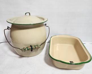VINTAGE ENAMEL DISHES