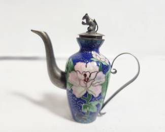 ANTIQUE CLOISONNE TEAPOT