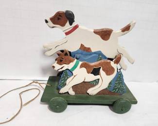 WOOD HAND MADE PULL TOY