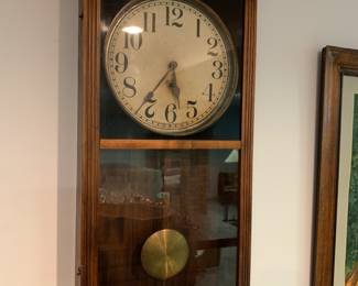 Formidable vintage Regulator wall clock - a real statement piece!
