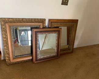 Vintage mirrors - these are the real deal.