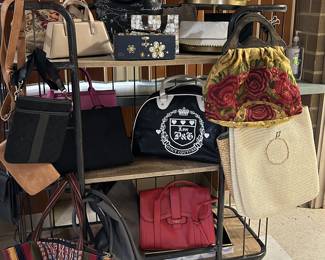 Purses and pocketbooks galore - something for everyone
