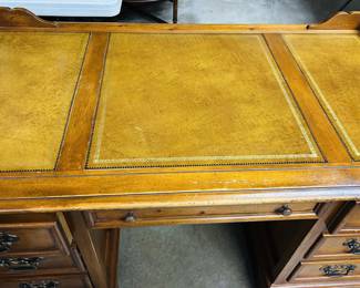 Bought in 1975, handsome gentleman's desk: 56" width and 30" depth. In very good condition!