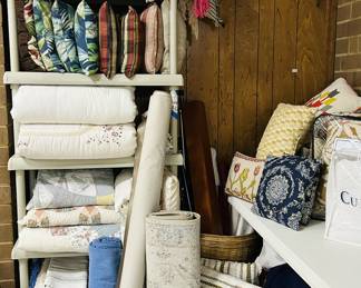 Pillow, spreads, rugs, linens...