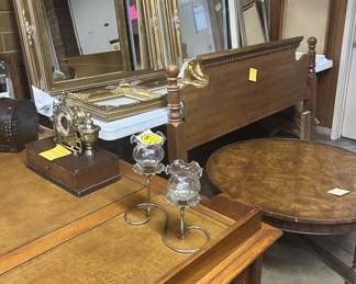 Quality donations to the Missionary Ridge Estate Sale!  Fine wood pieces, gorgeous gold frames, and unique curiosities.  