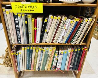 Cookbooks and lots of health  / diet books