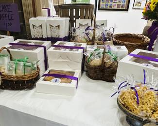 Baked items like Blueberry Crumble Muffins and Blackberry Cobbler