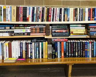 Paperbacks, hard backs, cookbooks, and some vintage books