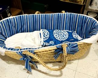 Moses baskets - one for girls and one for boys