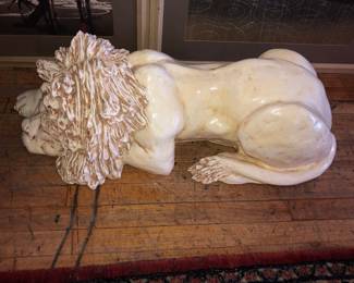 Jaru Dante large glazed plaster lion