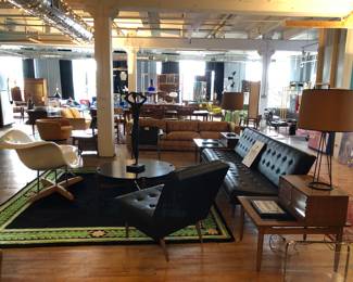 General view through the large gallery space