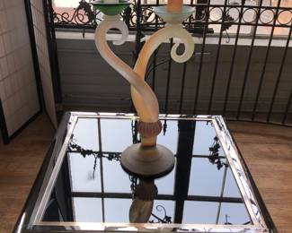 Murano glass Cendese double candlestick