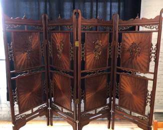 Beautiful 4 fold Victorian screen