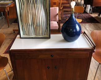 John Kapel for Glenn of California Drop Leaf Expandable Bar Car