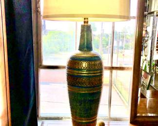 Marlborough lamp company, Italian ceramic very tall lamp