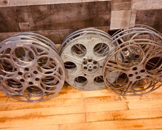 Vintage movie film reels
