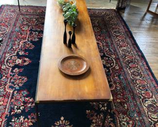 The other of 2 Paul McCobb for Winchendon American Mid-Century 'Planner' Wood and Iron Coffee Table / Bench