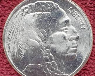 1 Troy Oz Silver Buffalo Round