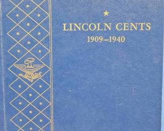 61 Lincoln Cents in Whitman Book-Incl 1913-D, 1913-S, 1932-D etc.