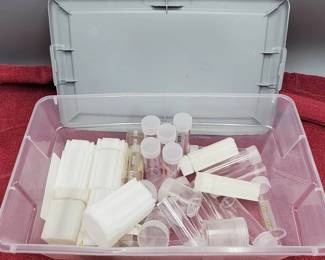 Lot of Coin Tubes in Container Great Value!