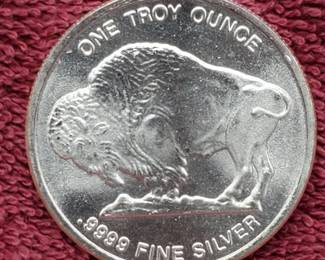 1 Troy Oz Silver Buffalo Round