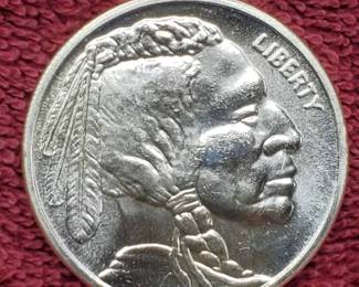 1 Troy Oz Silver Buffalo Round