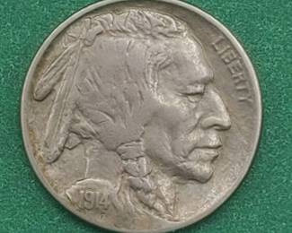 1914 Buffalo Nickel Full Horn