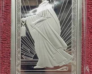 10 Troy Oz .999 Silver Bar Lady of Liberty in Original Pkg