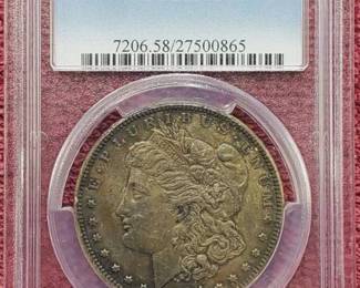 1891-CC Morgan Dollar PCGS AU58 Toned KEY