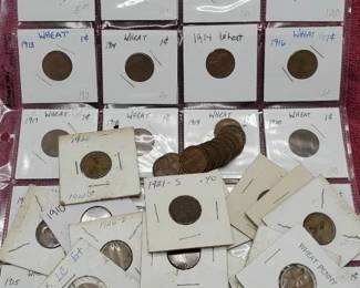 48 Teens & 20's Lincoln Wheat Cents Many Better Grades PLUS 230 Memeorial and Later Cents