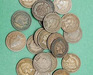 22 Indianhead Cents Many Better Grades