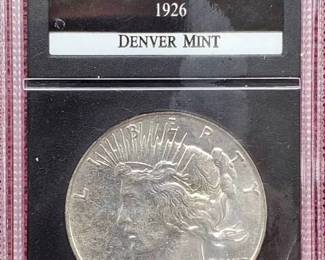 1923-D Silver Peace Dollar Unc.