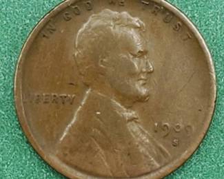 1909 S VDB Lincoln Cent Full Wheat Lines KEY