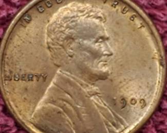 1909-VDB Lincoln Cent Lots of Mint Luster!
