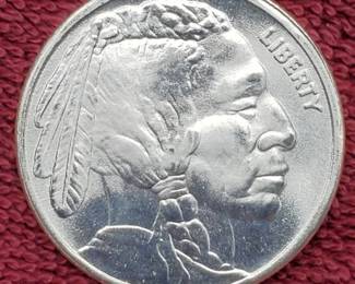 1 Troy Oz Silver Buffalo Round