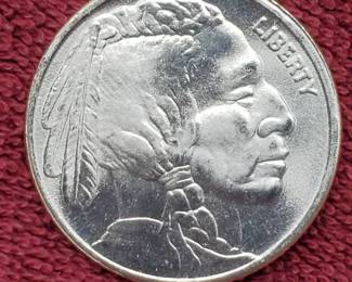 1 Troy Oz Silver Buffalo Round